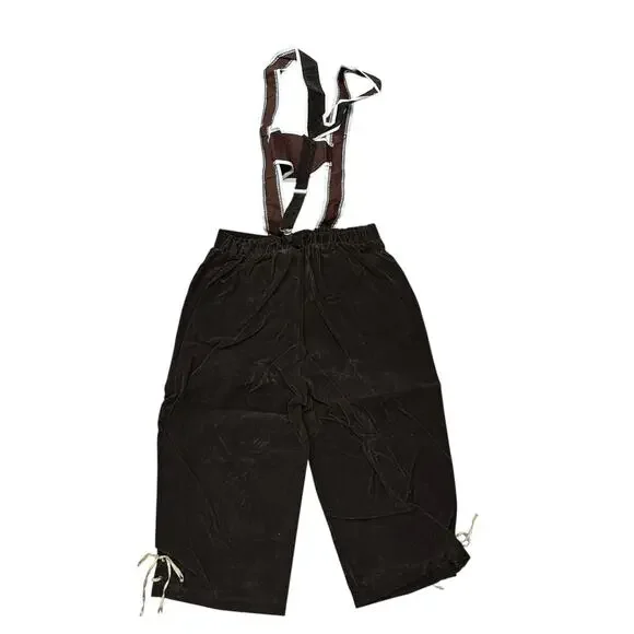 Halloween Men's Bavarian German Oktoberfest Costume Set Beer Medium Lederhosen - Picture 3 of 7